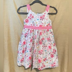 Cynthia Rowley Girls White Floral Dress, Size 7